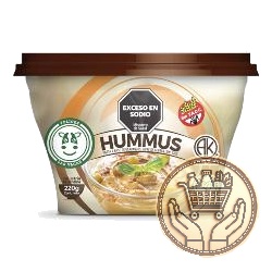 hummus de garbanzo vegano felices las vacas 220grs