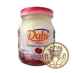 yogur entero dahi con frutillas 190grs