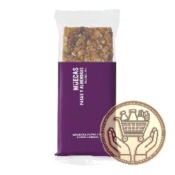 barra de cereal muecas pasas y almendras 45grs