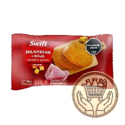 milanesas de soja swift jamón y queso x4 380grs