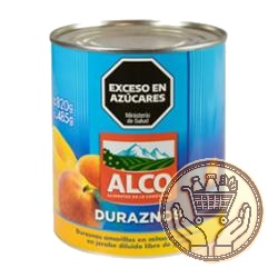 duraznos al natural alco en mitades 820grs
