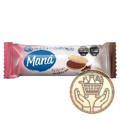 galletitas dulces rellenas maná vainilla con chocolate 152grs
