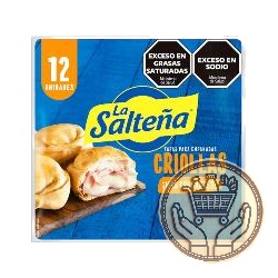 tapas para empanadas la salteña criollas x12 330grs