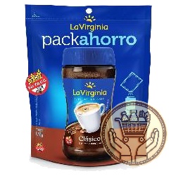 café torrado instantáneo la virginia clásico doypack 170grs