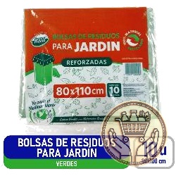 bolsas de residuos primer precio verde 80x110cm 10uni