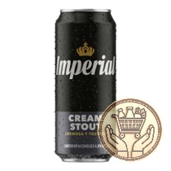 cerveza negra imperial cream stout lata 473cm3