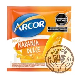 polvo para preparar bebida arcor naranja dulce 15grs