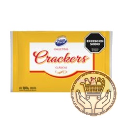 galletitas crackers clásicas primer precio pack familiar x3 300grs