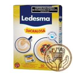 edulcorante en polvo ledesma sucralosa x50 sobres 40grs