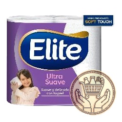 papel higiénico elite ultra suave doble hoja 120mts