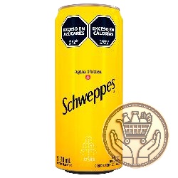 gaseosa schweppes tónica lata 310cm3