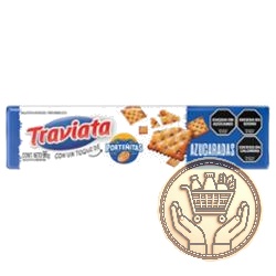 galletitas crackers traviata porteñitas azucaradas 96grs