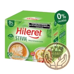 edulcorante en polvo hileret con stevia x50 40grs