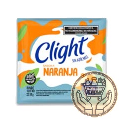 polvo para preparar bebida clight sabor naranja 8grs