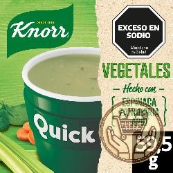 sopa instantánea knorr quick vegetales 59grs