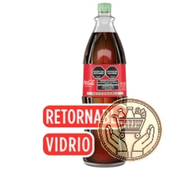 gaseosa coca cola sabor original retornable vidrio 1250cm3