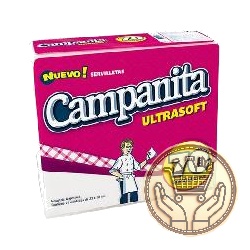 servilletas campanita ultrasoft 70uni
