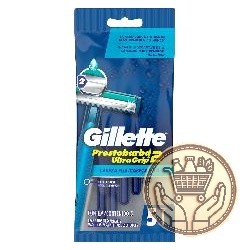 afeitadora descartable gillette prestobarba2 ultragrip 5uni