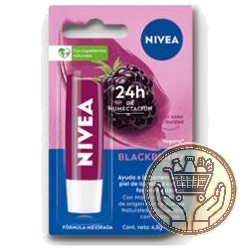 protector labial humectante nivea blackberry shine 1uni