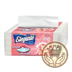 pañuelos descartables elegante triple hoja 100uni