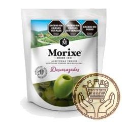 aceitunas verdes morixe descarozadas doypack 80grs