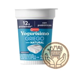 yogur yogurisimo griego sabor natural endulzado pote 190grs
