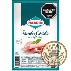 jamón cocido paladini más finas feteado envasado 200grs