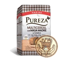 harina multicereal pureza con masa madre y levadura 1000grs