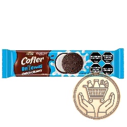 galletitas dulces rellenas cofler chocolate con vainilla 85grs