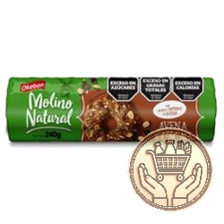 galletitas dulces okebon molino natural avena y cacao 240grs