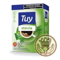 edulcorante en polvo tuy la virginia stevia 40grs