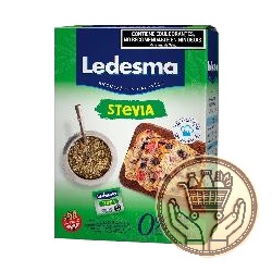 edulcorante en polvo ledesma con stevia x48 40grs