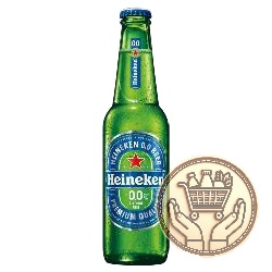 cerveza sin alcohol heineken 0.0% porrón 330cm3
