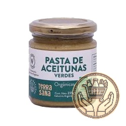 pasta de aceitunas verdes terrasana orgánicas 235grs