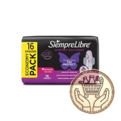 toallitas femeninas siempre libre adapt plus noche&día suave c/alas 16uni