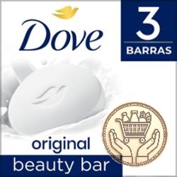 jabón de tocador dove original multipack x3 270grs