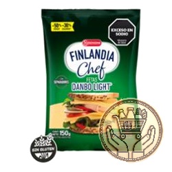 queso finlandia chef danbo light feteado envasado 150grs
