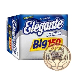 servilletas elegante big pack 150uni