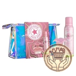 neceser flower rose edt 50ml + deo 123ml  1uni
