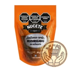 aceitunas verdes nucete descarozadas doypack 90grs