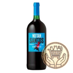 vino de mesa tinto no tan santos  1125cm3