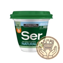 yogur ser sin lactosa sabor natural pote 300grs