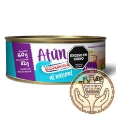 atún cooperativa lomitos al natural 160grs