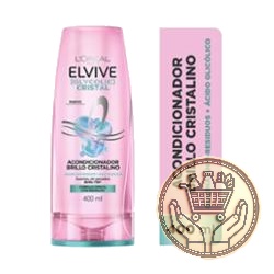 acondicionador elvive glycolic cristal brillo cristalino 400cm3