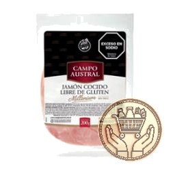 jamón cocido campo austral millenium feteado envasado 200grs