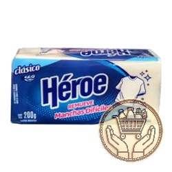 jabón blanco en pan héroe clásico 200grs