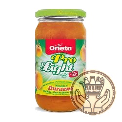 mermelada orieta durazno light frasco 350grs