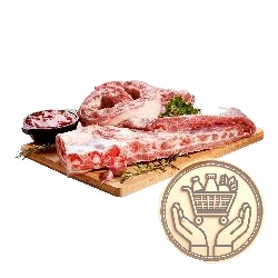 pecho de cerdo con manto 1kgs