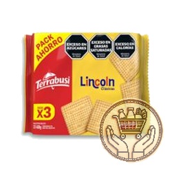 galletitas dulces lincoln pack familiar x3 459grs