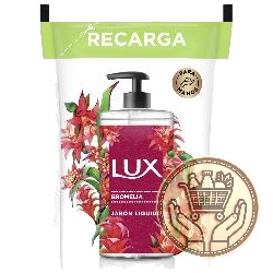 jabón líquido lux glicerina bromelia doypack 220cm3